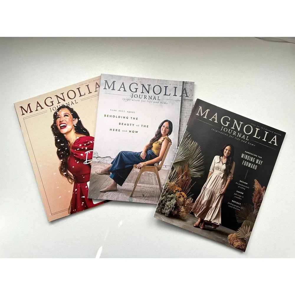 Magnolia Journal Magazine Lot of 3 Issues 18 20 21 Spring Fall Winter 2021